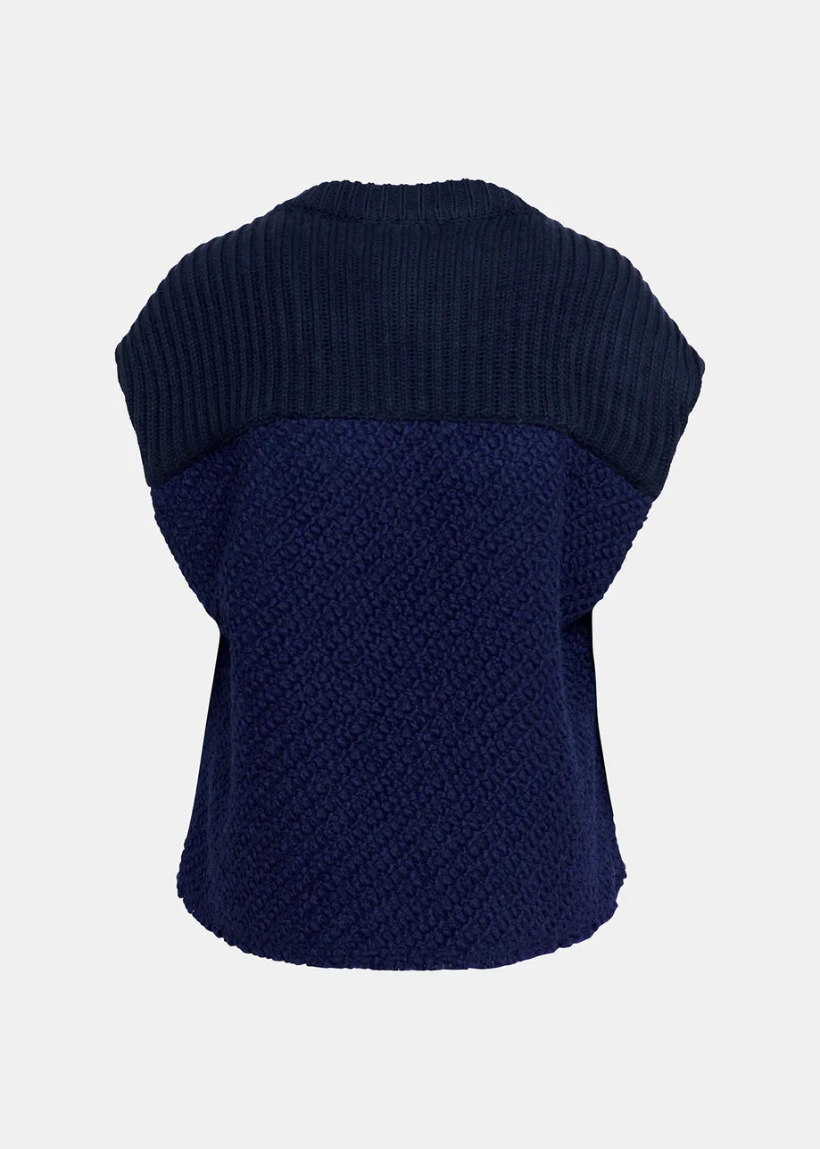 Essentiel Antwerp - Geologic Sleeveless Knitted Jacket