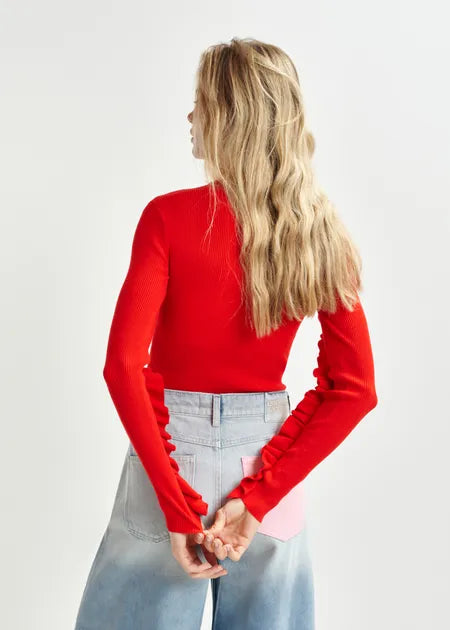 Essentiel Antwerp - Hilly Top with Ruffled Sleeve (Last One)
