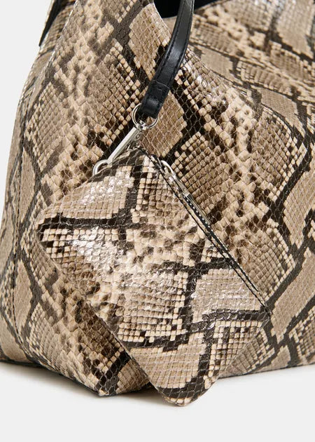 Essentiel Antwerp - Joran Glossy Print Shopper Bag