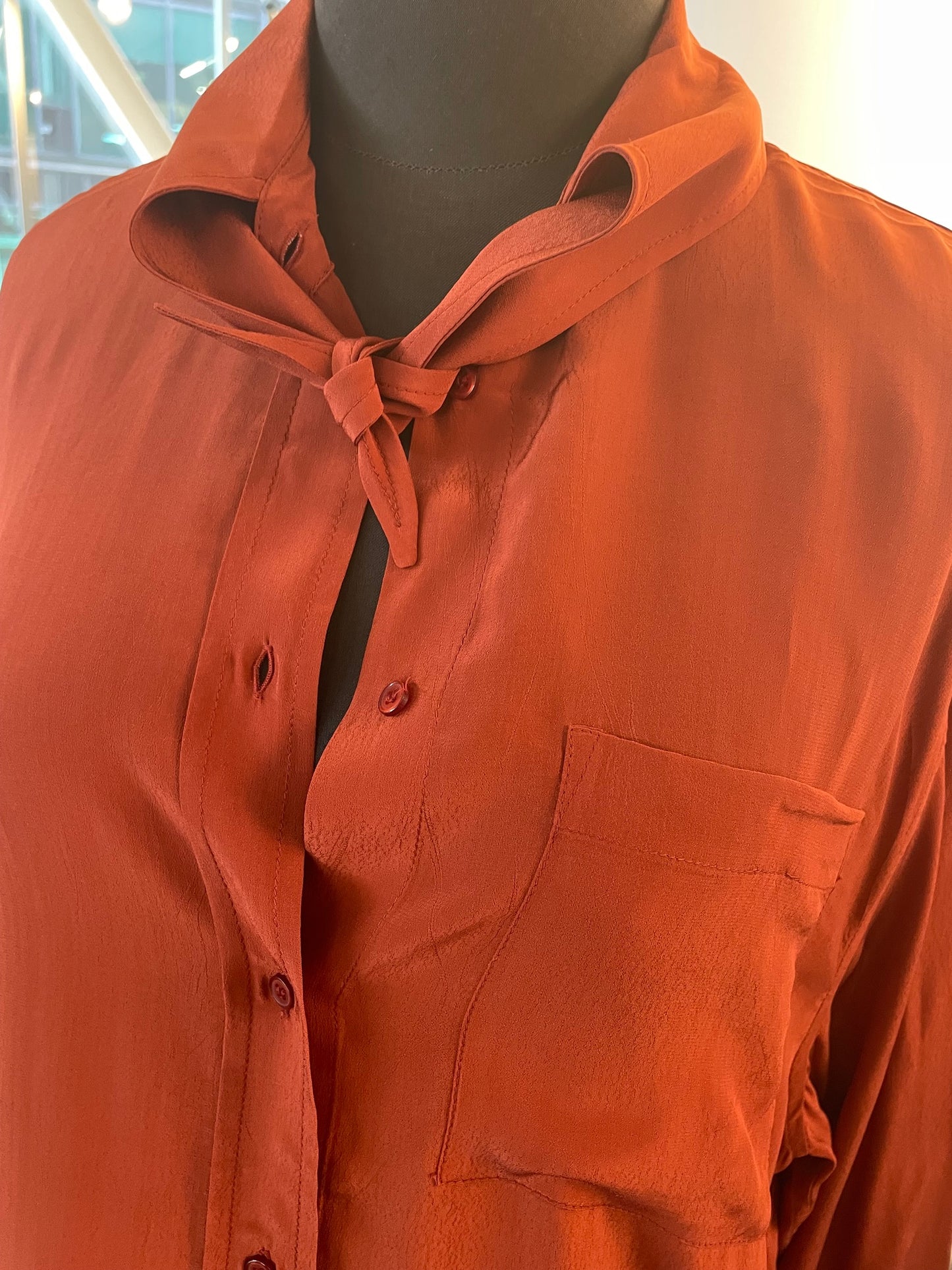 Essentiel Antwerp - Jordana Oversized Tie Collar Shirt