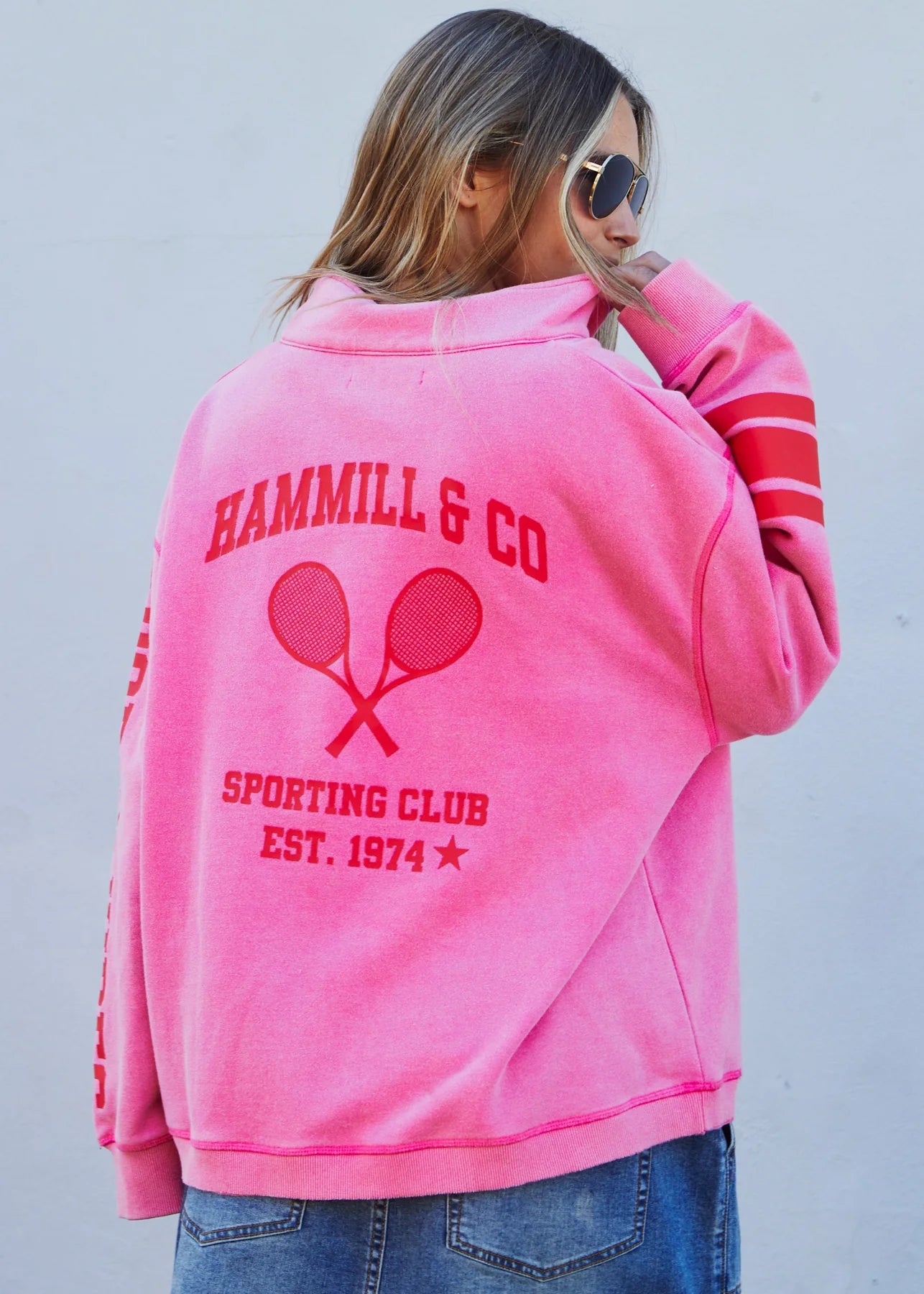 Hammill & Co - Vintage Wash Half Zip Sweat
