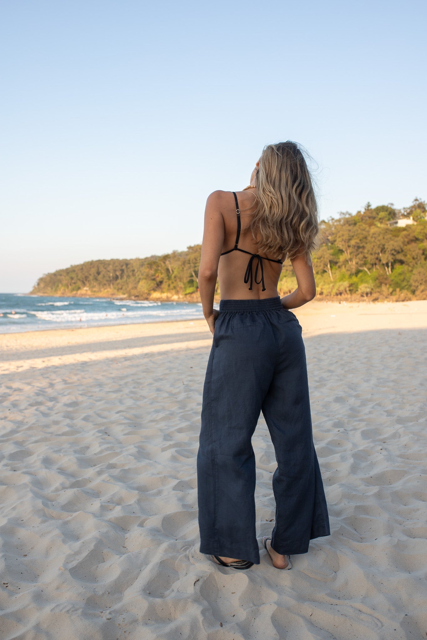 Hut - Boyfriend Marcus Wide Leg Linen Pants
