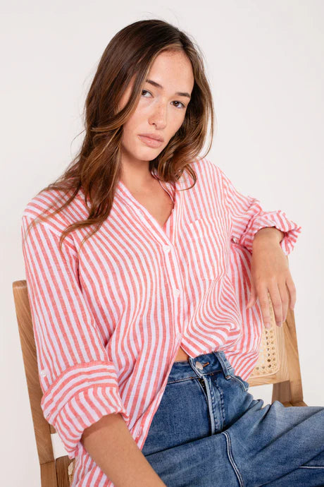 Hut - Boyfriend Stripe Shirt
