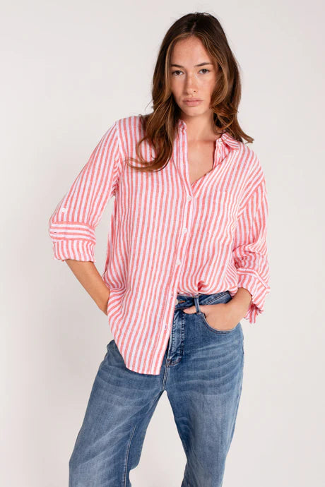 Hut - Boyfriend Stripe Shirt