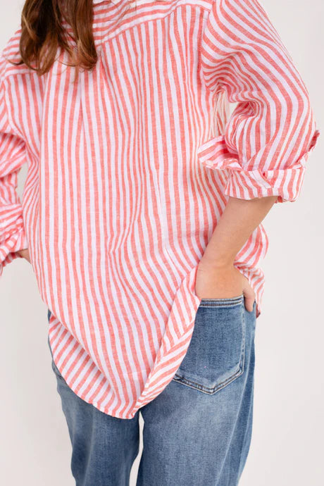 Hut - Boyfriend Stripe Shirt