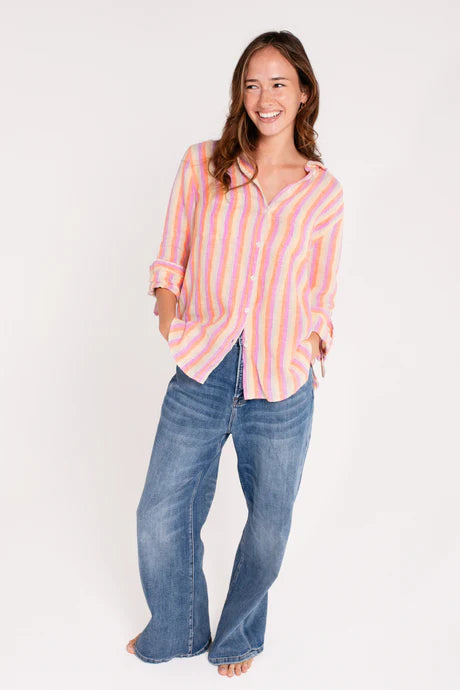 Hut - Boyfriend Stripe Shirt