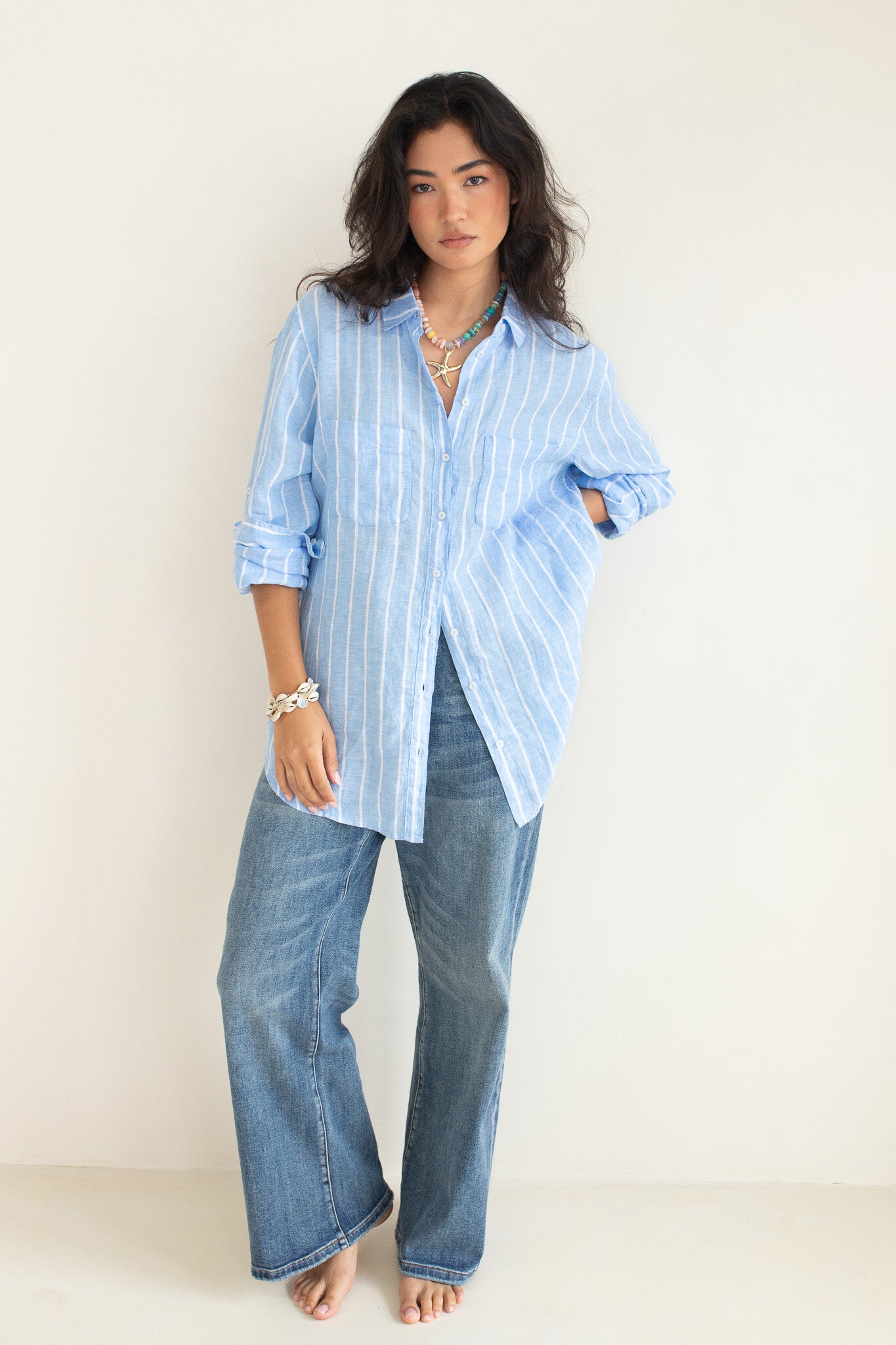 Hut - Boyfriend Shirt Amalfi Stripe