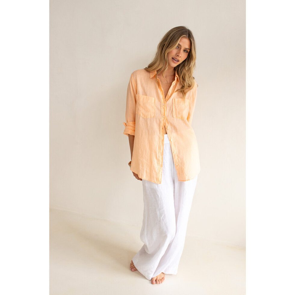 Hut - Boyfriend Shirt Apricot