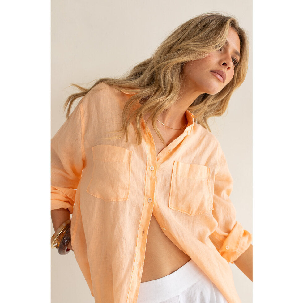 Hut - Boyfriend Shirt Apricot