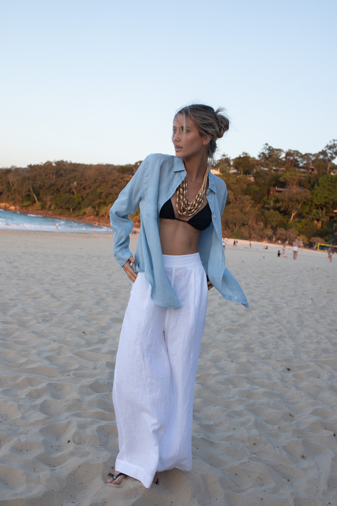 Hut - Boyfriend Shirt Breeze Blue