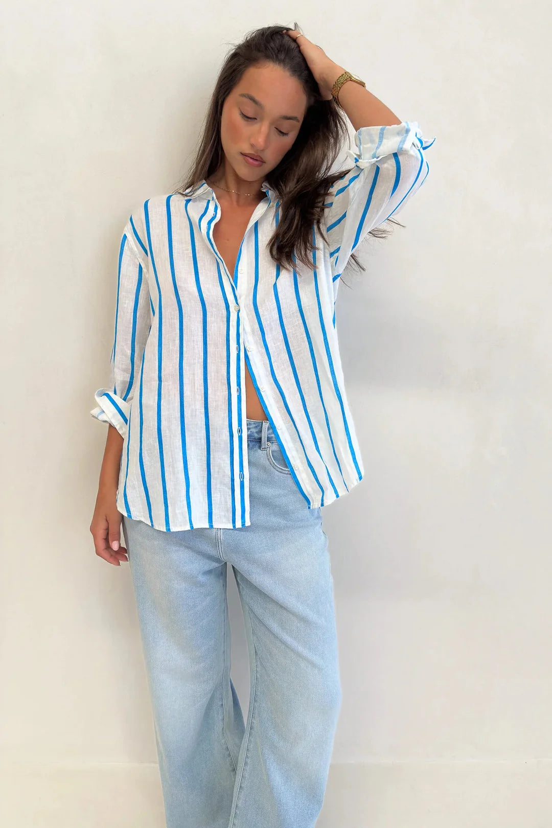 Hut - Boyfriend Shirt Miami Stripe
