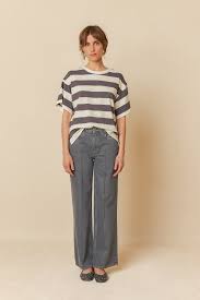 INDI&COLD - Striped Crop T-Shirt