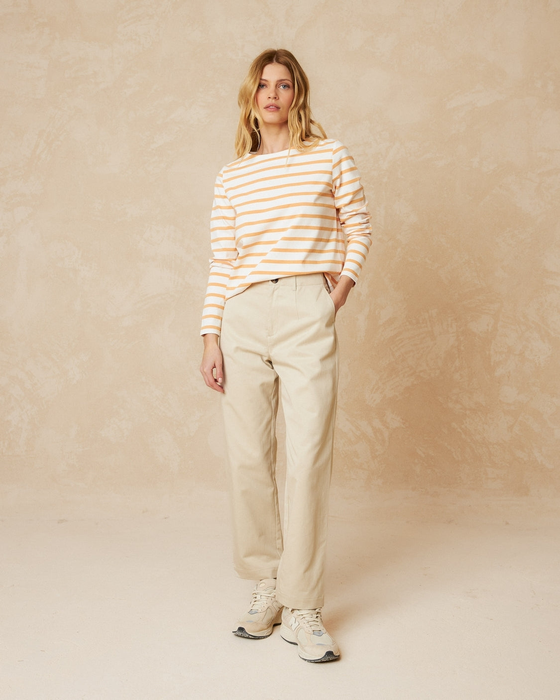 INDI&COLD - Striped Long Sleeve T-Shirt