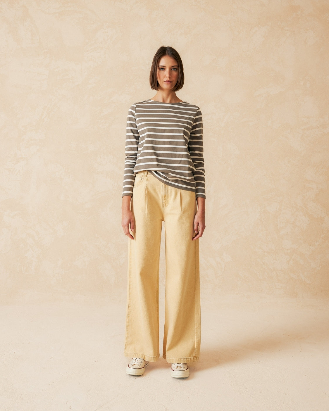 INDI&COLD - Striped Long Sleeve T-Shirt