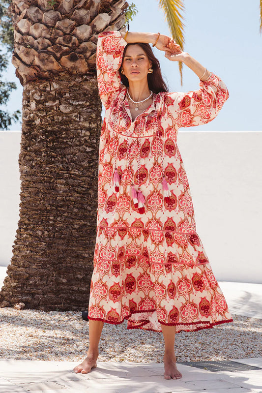 I am Pylgrym - Boho Maxi Dress Khalifa Print
