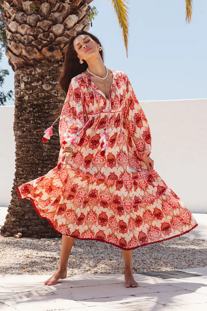 I am Pylgrym - Boho Maxi Dress Khalifa Print