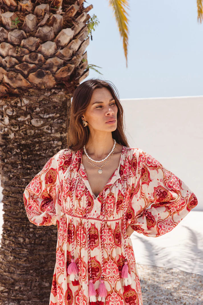 I am Pylgrym - Boho Maxi Dress Khalifa Print