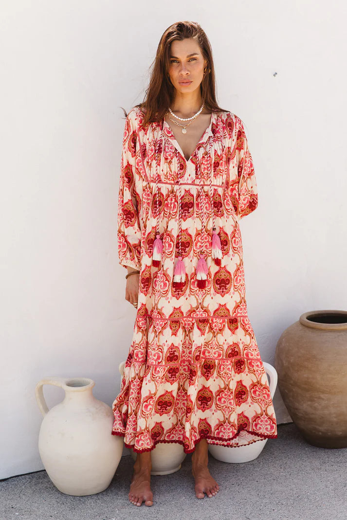 I am Pylgrym - Boho Maxi Dress Khalifa Print