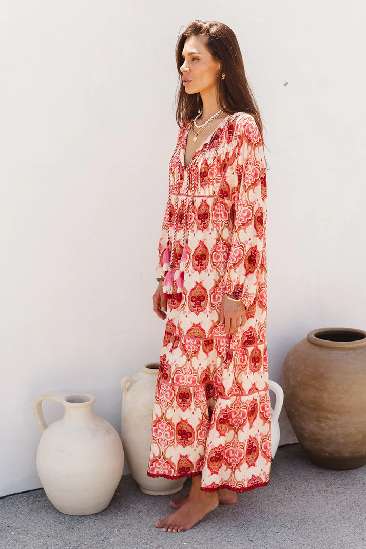 I am Pylgrym - Boho Maxi Dress Khalifa Print