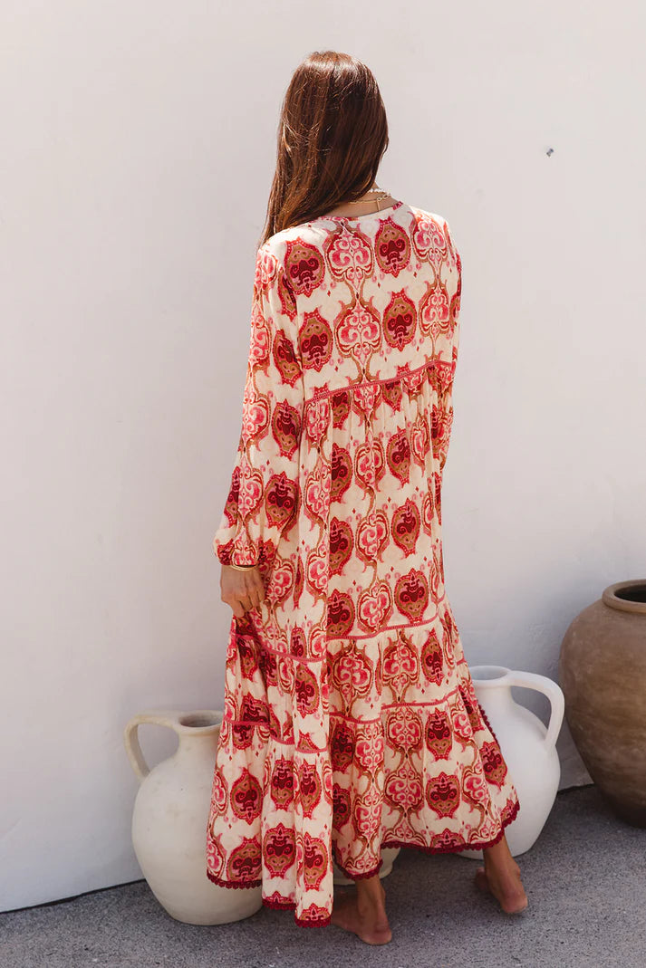 I am Pylgrym - Boho Maxi Dress Khalifa Print