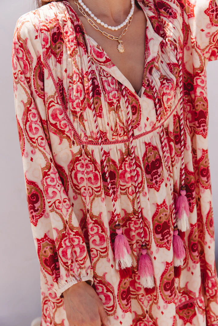 I am Pylgrym - Boho Maxi Dress Khalifa Print