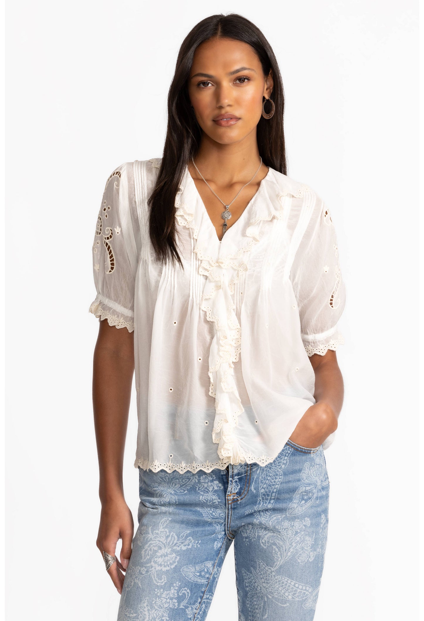 Johnny Was - Annette Ruffle Blouse