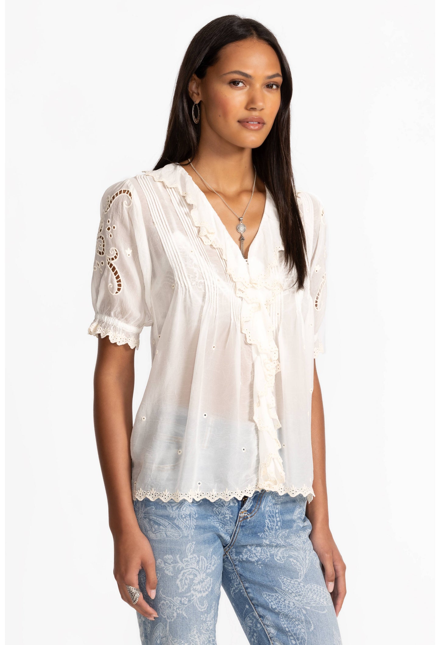 Johnny Was - Annette Ruffle Blouse