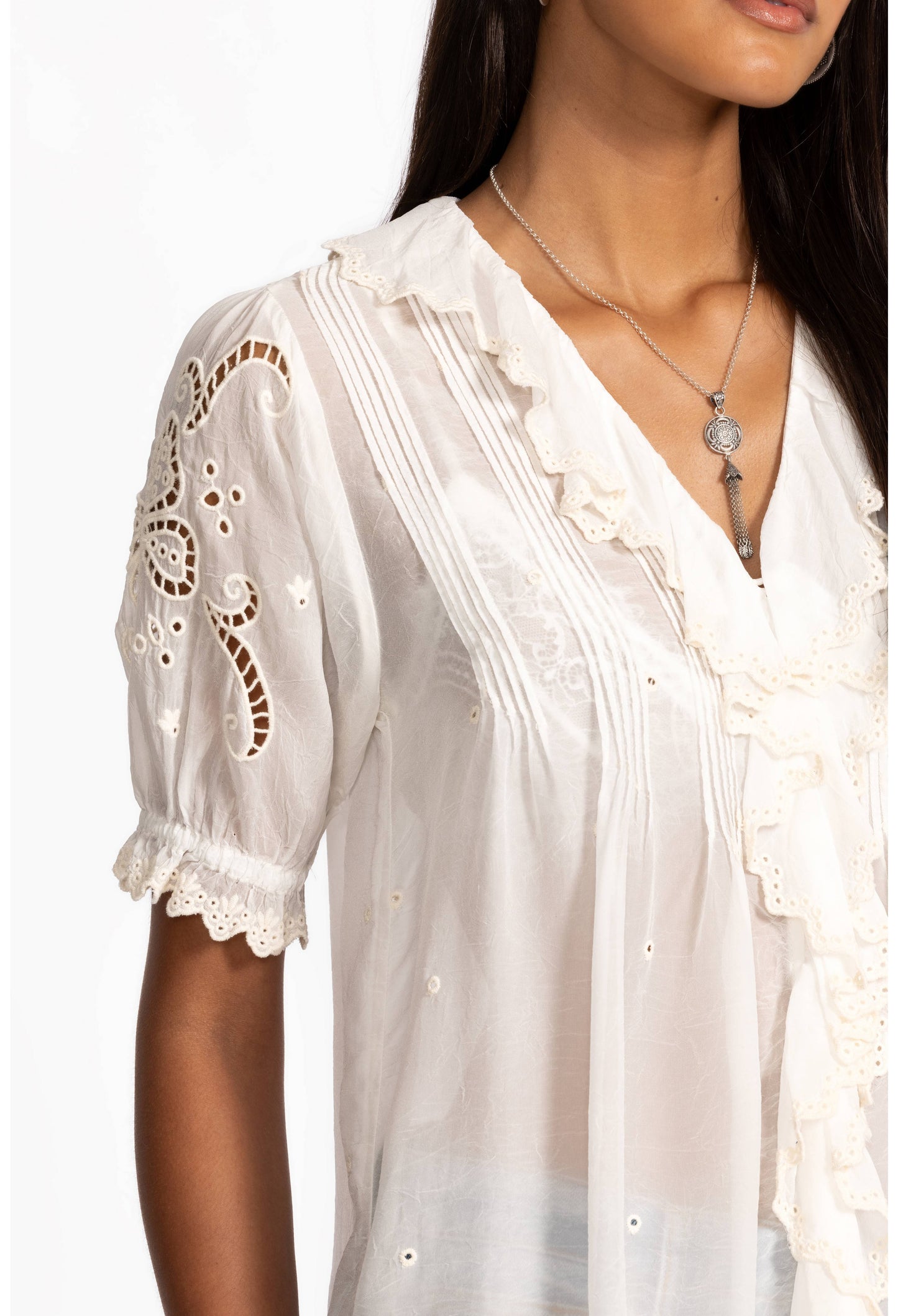 Johnny Was - Annette Ruffle Blouse