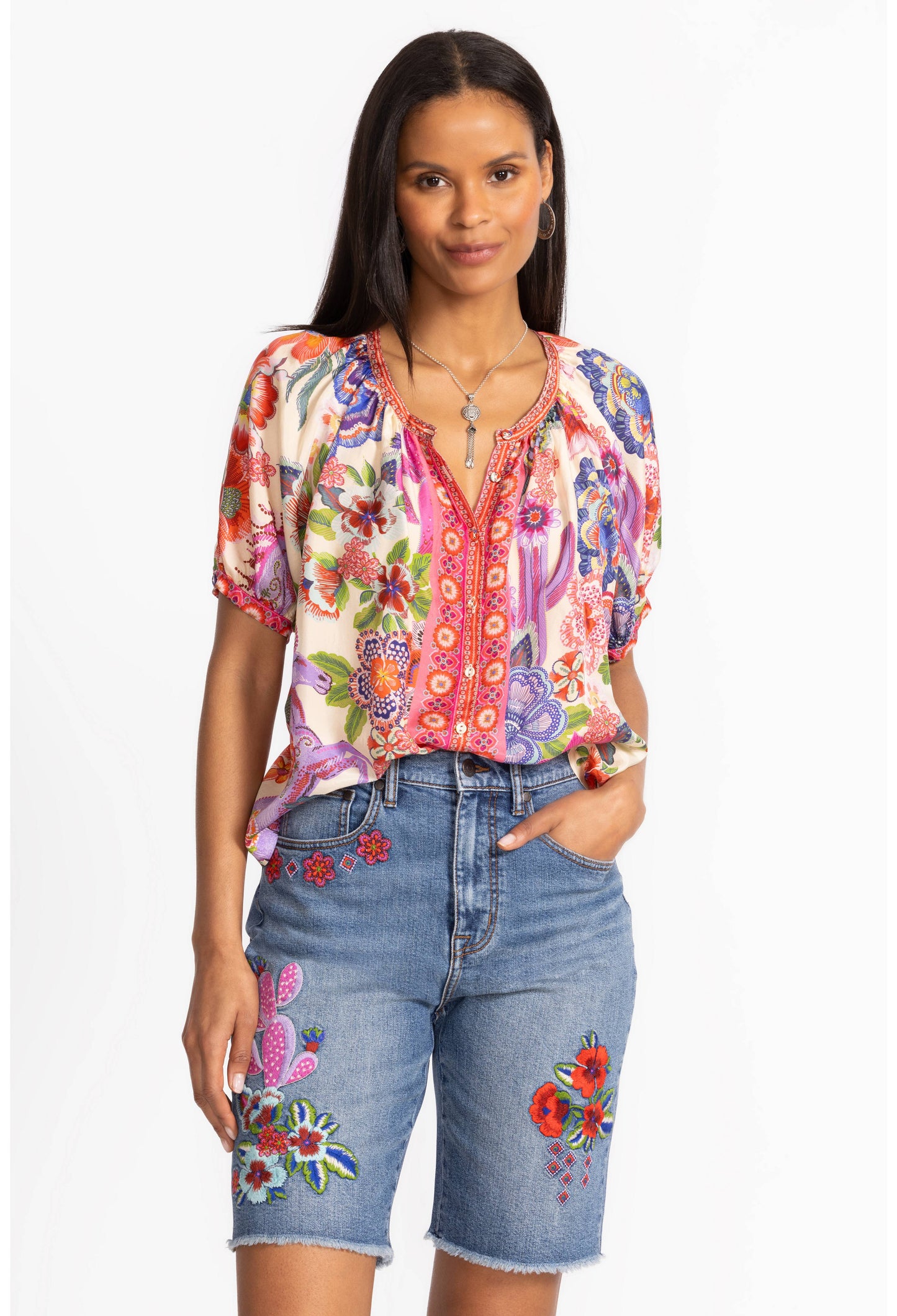 Johnny Was - Avah Button Down Shirt