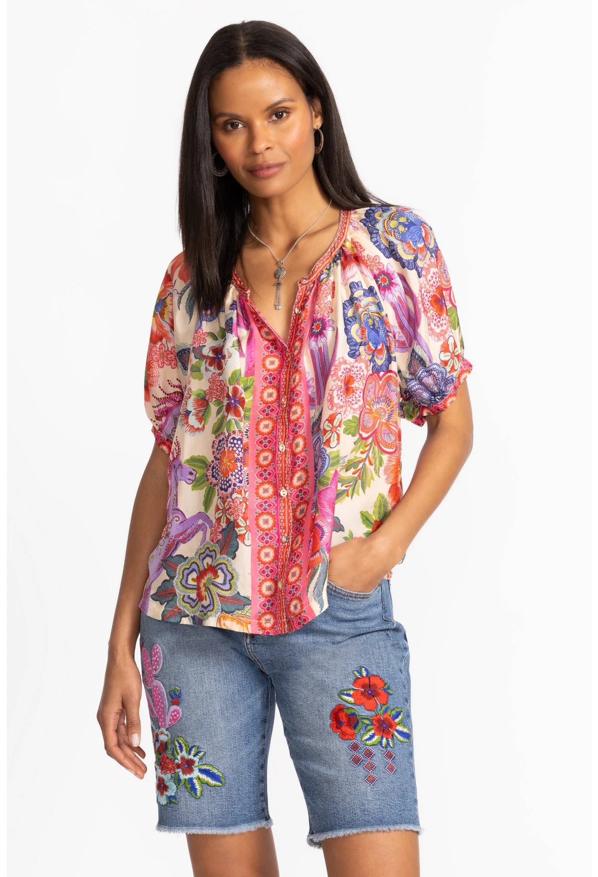 Johnny Was - Avah Button Down Shirt