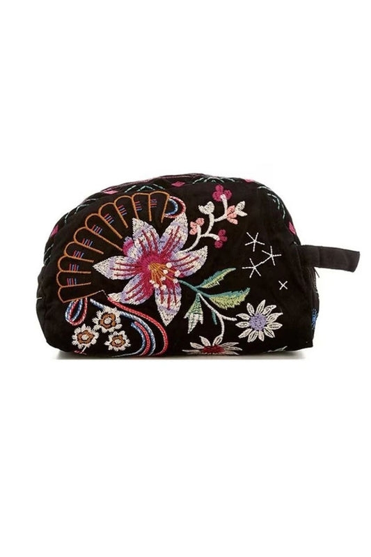 Johnny Was - Colette Cotton Velvet Makeup Bag
