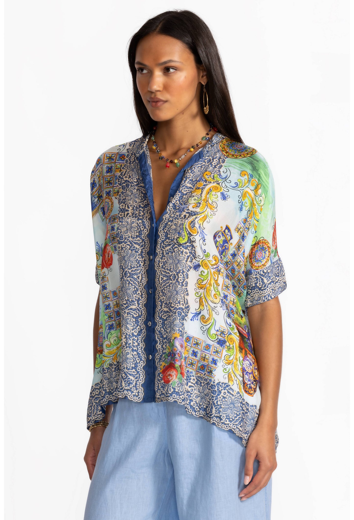 Johnny Was - Shiro Button Down Shirt