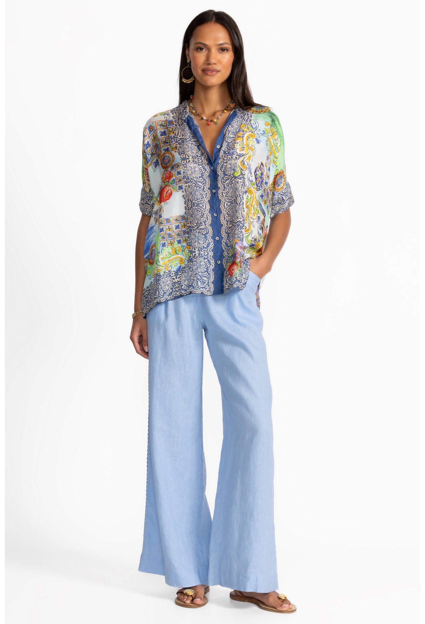 Johnny Was - Shiro Button Down Shirt