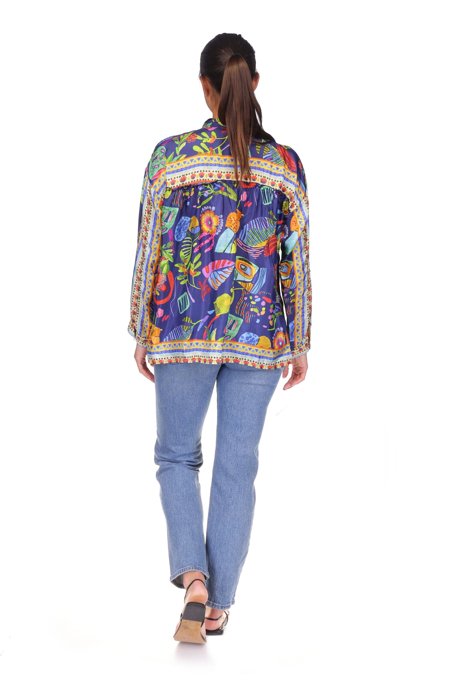 Johnny Was - The Audrey Oversized Shirred Back Shirt