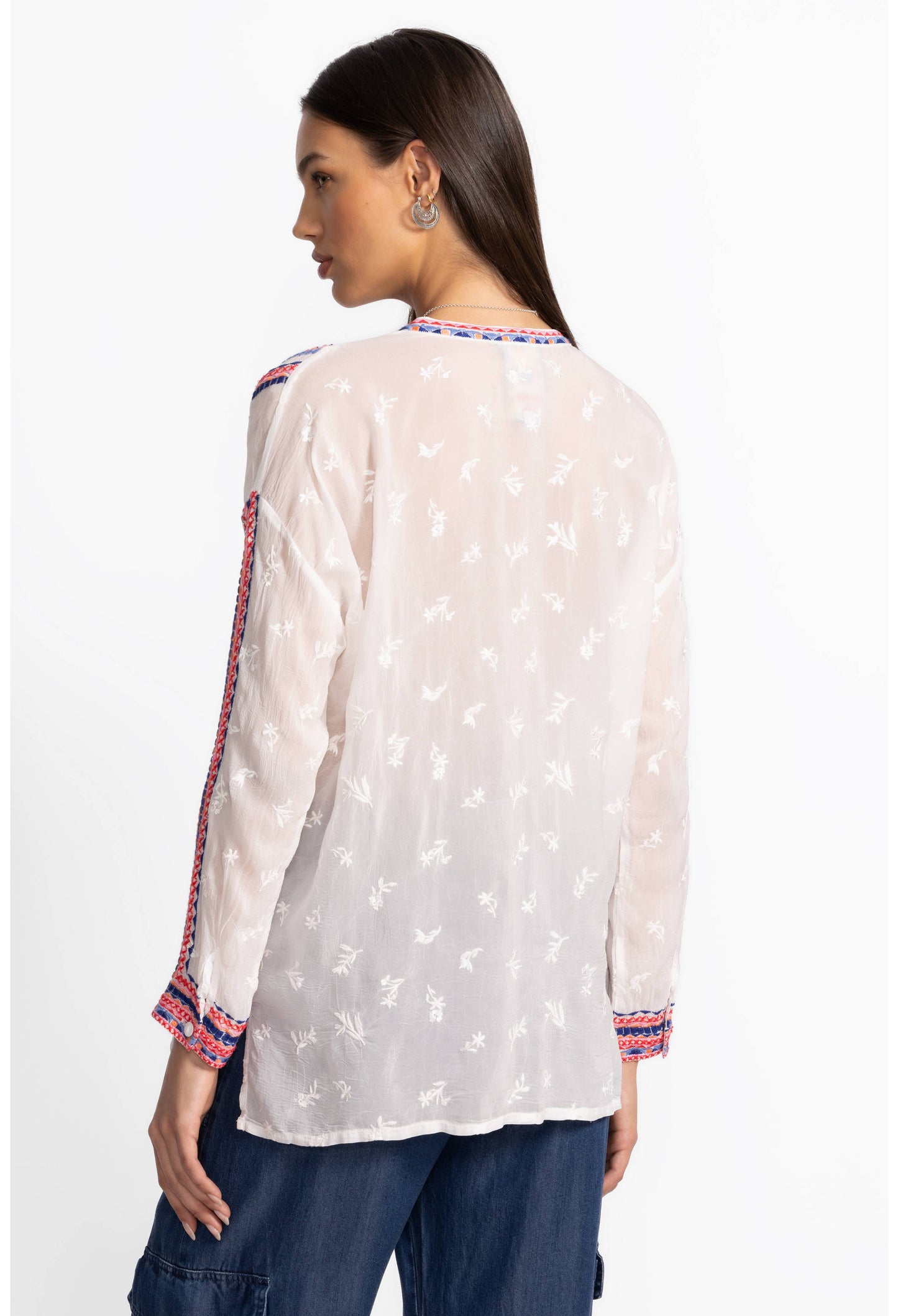 Johnny Was - The Audrey Mandarin Collar Shirt