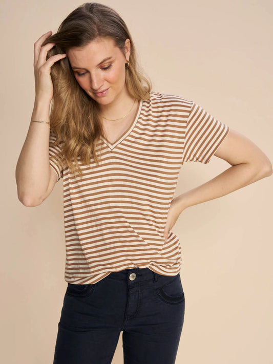 Mos Mosh - Jill Short Sleeve Stripe Tee