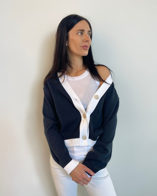 Tatano - Contrast Cardi