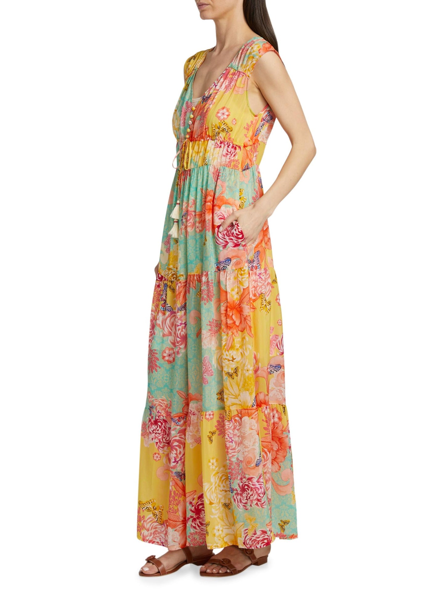 Johnny Was - Maje Tiered Maxi Dress