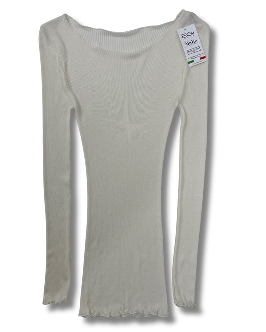 EGi Collections - Modal Cashmere Long Sleeve Wide Neck Top