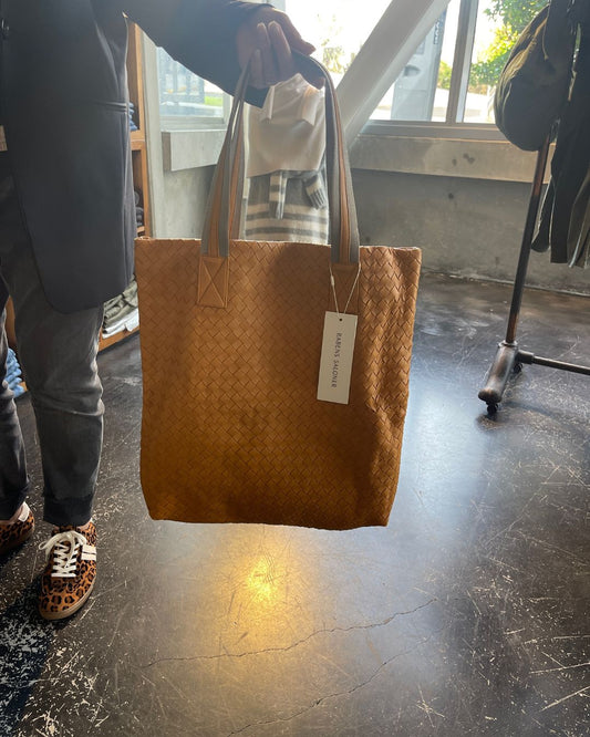 Rabens Saloner - Cefora Basket Weave Leather Bag