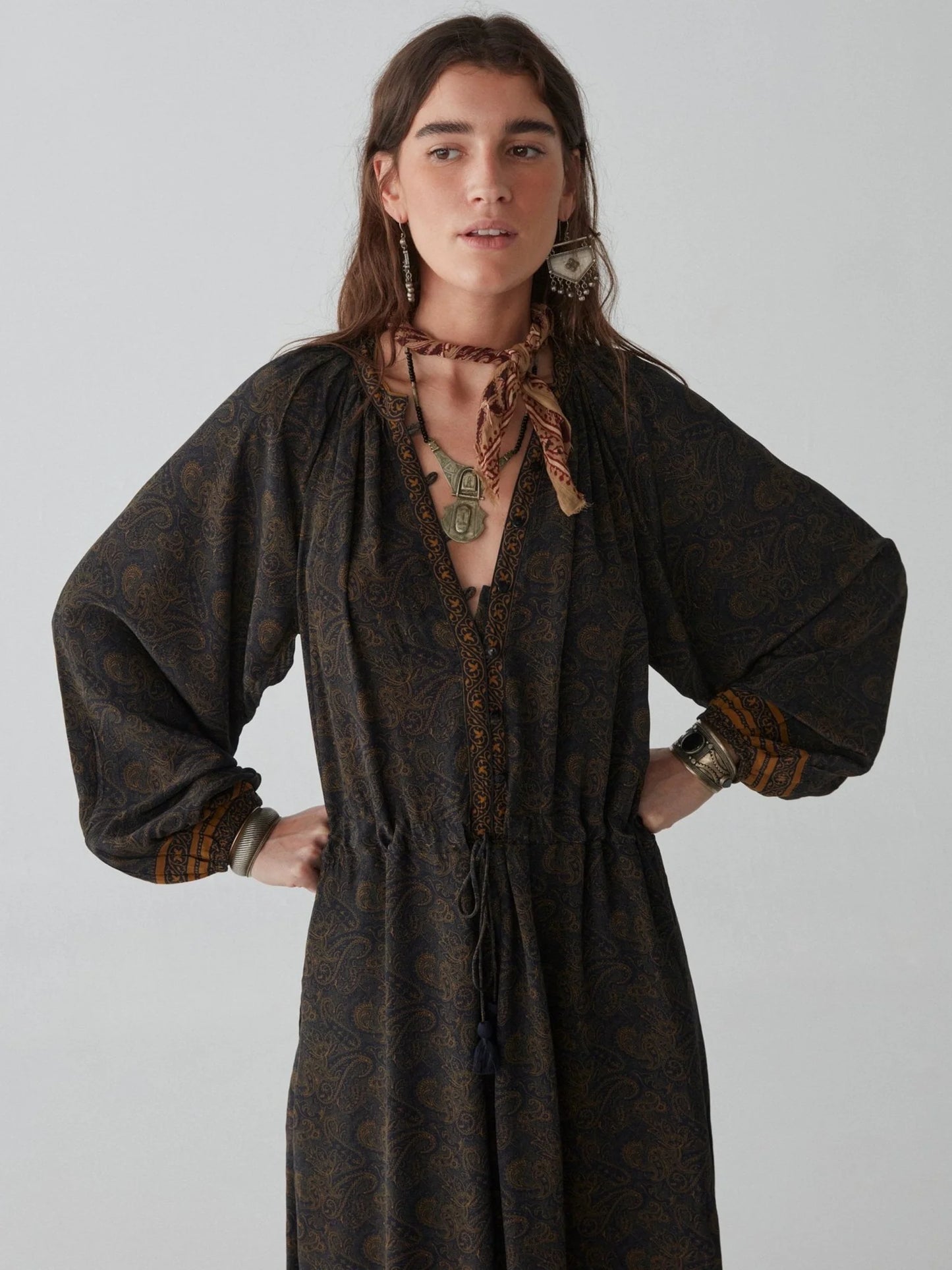 Maison Hotel - Roberta Dress - Cachemira Moutarde