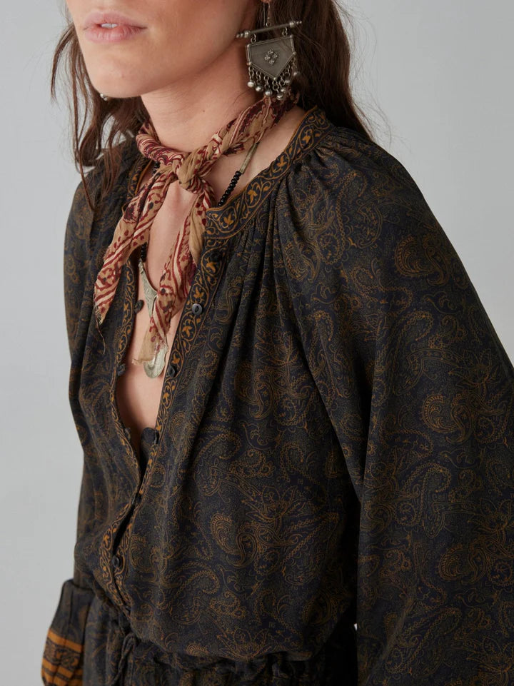 Maison Hotel - Roberta Dress - Cachemira Moutarde