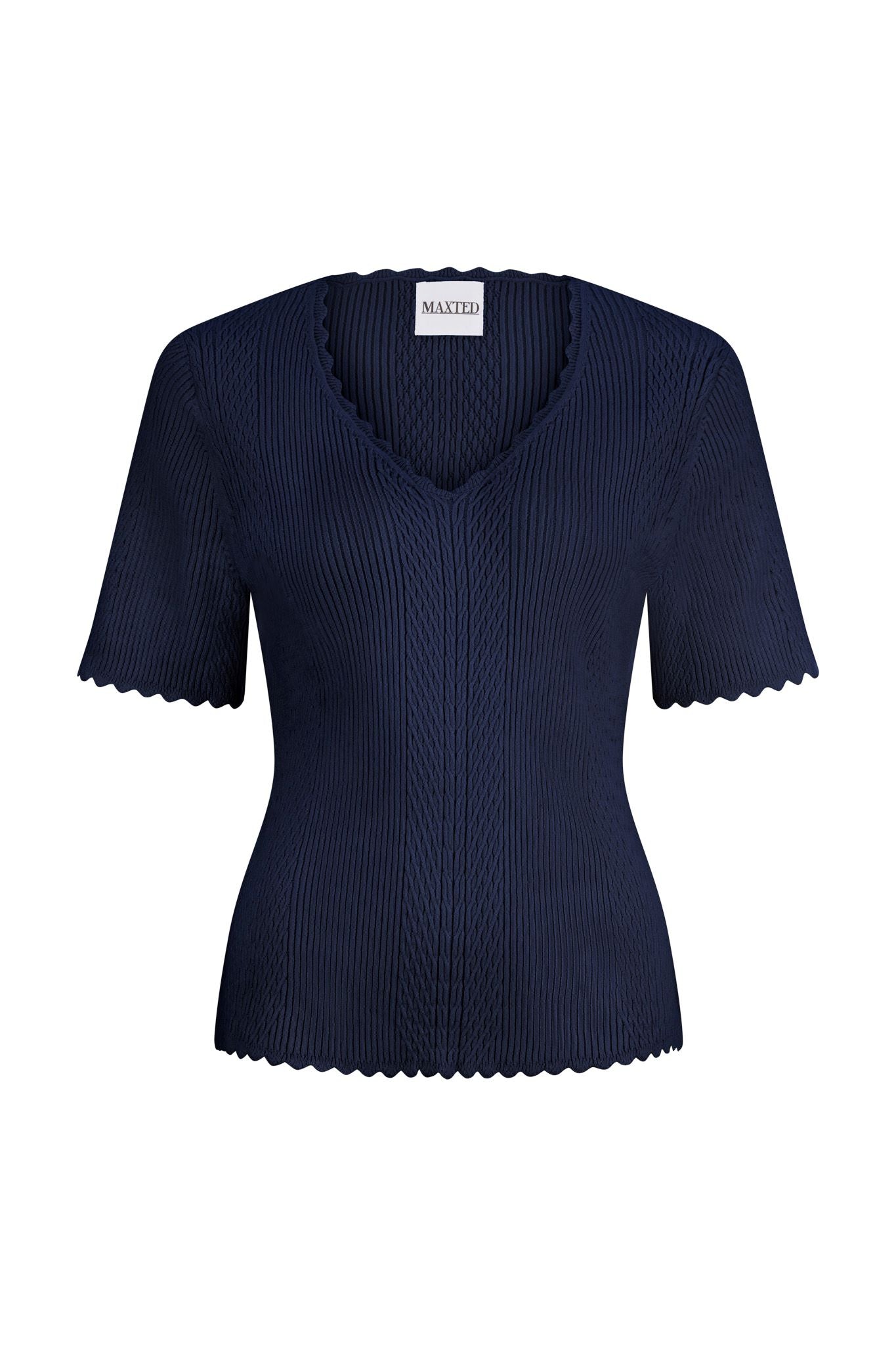 Maxted - Scallop Knitted T-Shirt