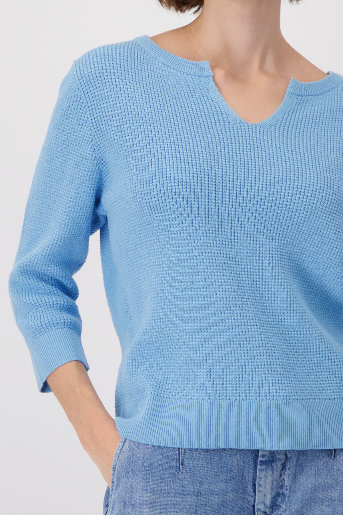 Monari - Basic Cotton Pineapple Sweater