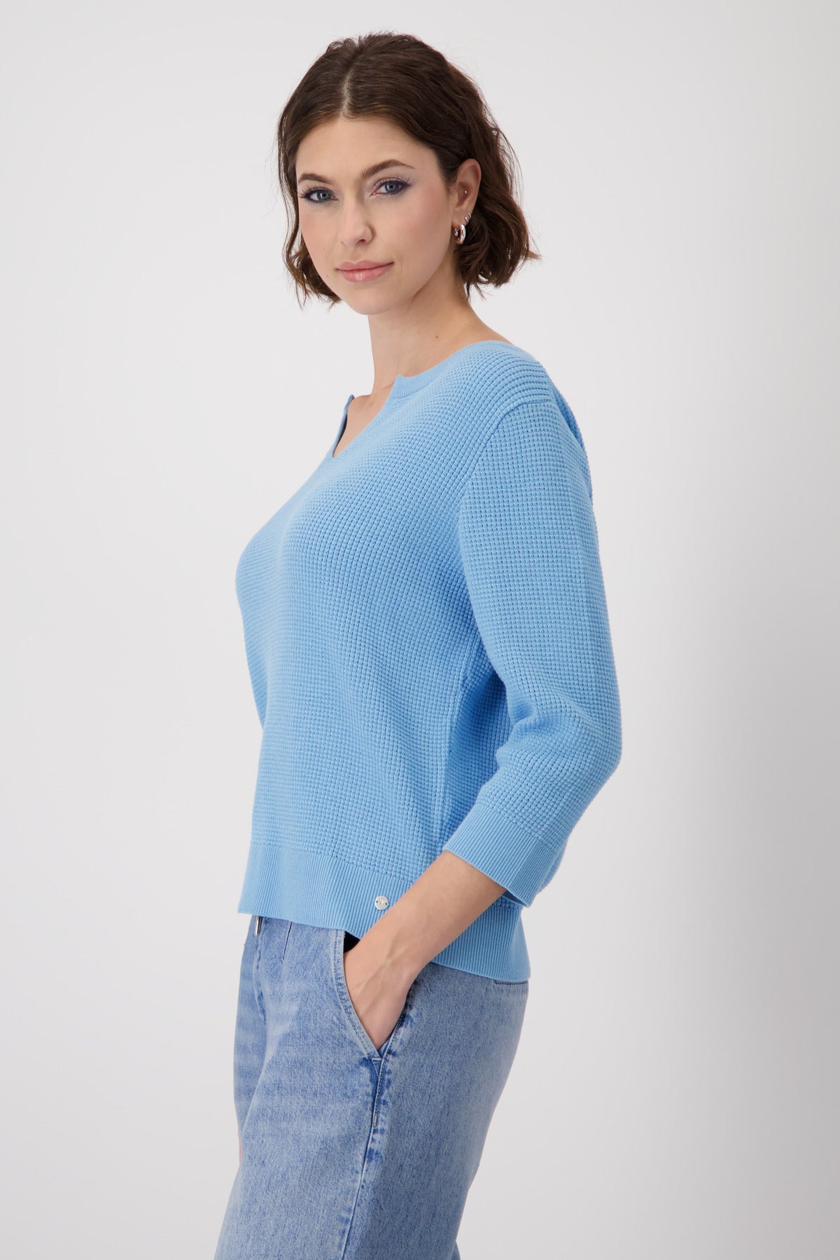Monari - Basic Cotton Pineapple Sweater