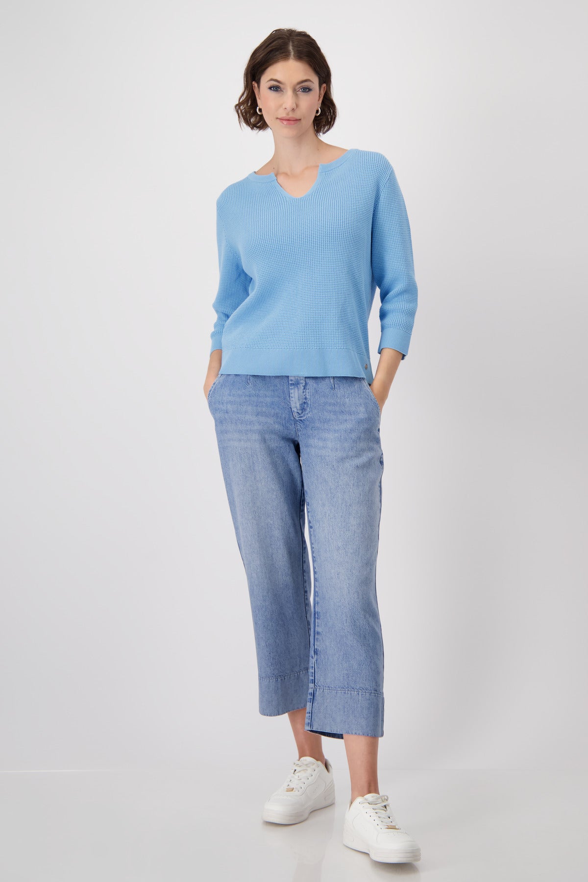 Monari - Basic Cotton Pineapple Sweater