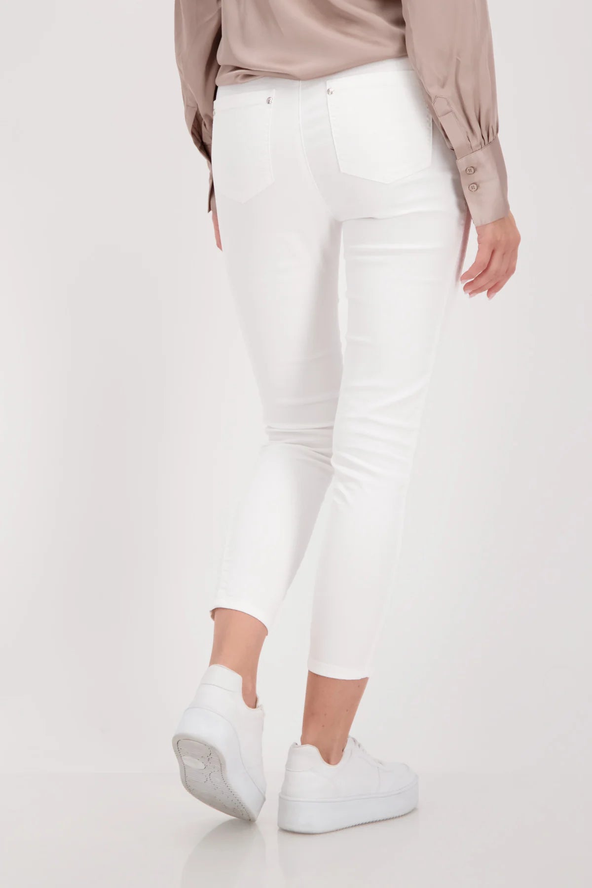 White hot sale cropped jeggings