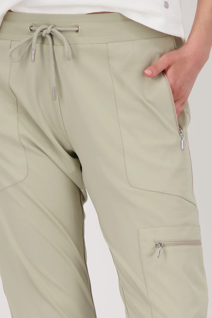 Monari - Jersey Cargo Drawstring Pants