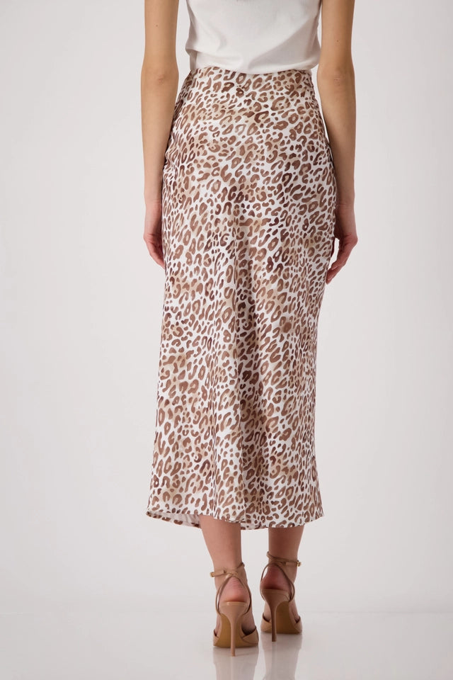 Monari - Leopard Print Long Skirt