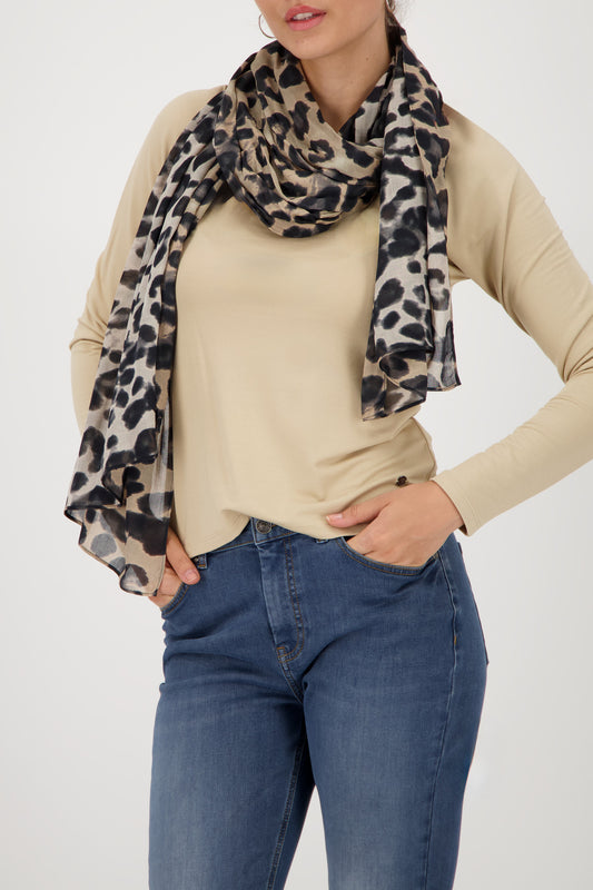 Monari - Leopard Print Scarf